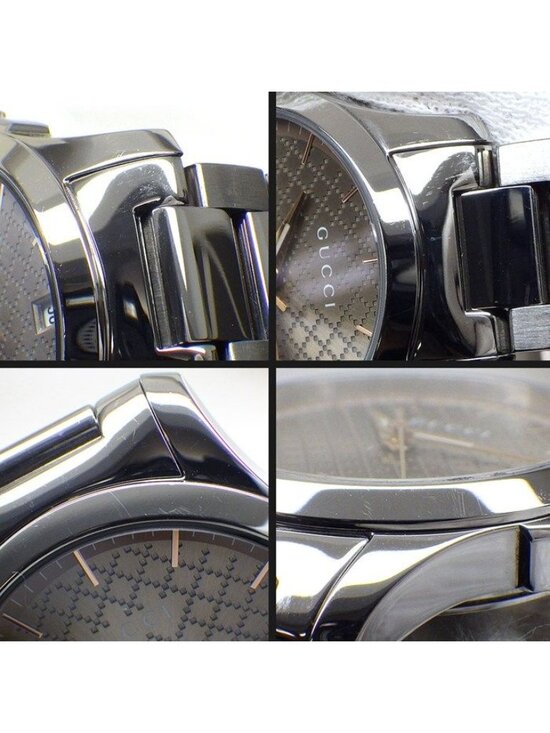 Gucci Watch Timeless 126.5 Brown Dial Date SS Quartz Analog main image 9